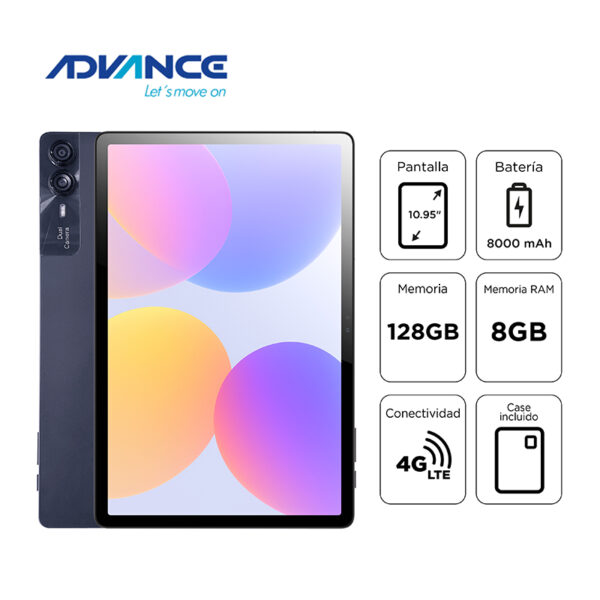 Tablet NovaPad NP6070, 10.95" IPS 2000*1200, 8GB RAM, 128GB, Android 14 , 4G LTE