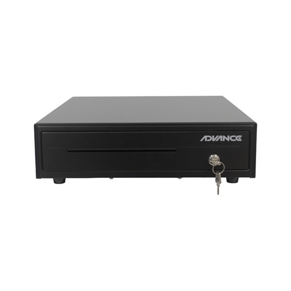 Caja para efectivo Advance ADV-6406, 5 ranuras, RJ11, Negro