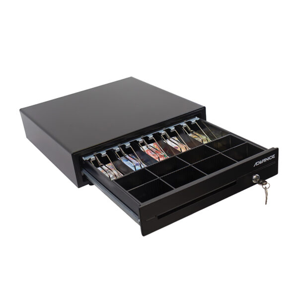 Caja para efectivo Advance ADV-6406, 5 ranuras, RJ11, Negro - Image 4