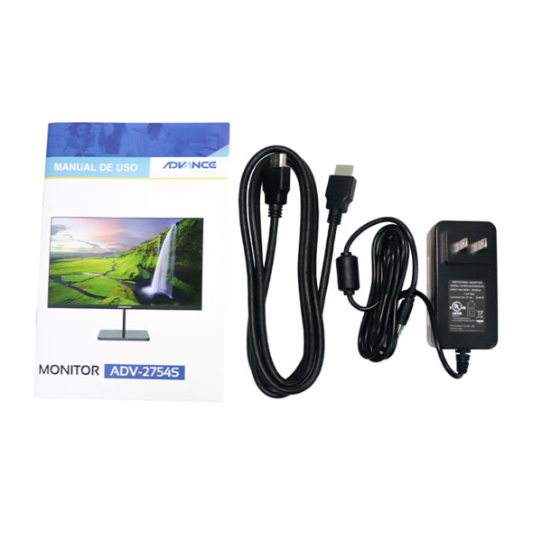 Monitor plano Advance ADV-2754S, 27" IPS, HDMI, VGA, speakers - Image 7