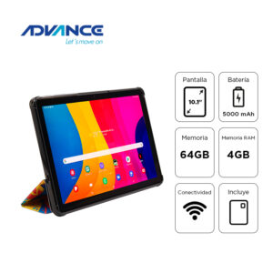 Tablet Advance SP3703, 10.1" IPS 1920*1200, 64GB, 4GB RAM, Android 15 , Gris